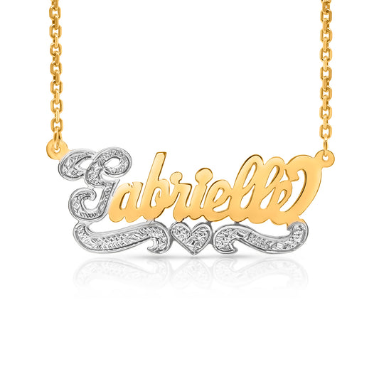 14 Karat "Gabrielle" Style Nameplate