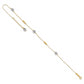 14k Two-tone Beads 9in Plus 1in ext. Anklet