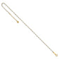 14K Two-tone Circle Chain with Mirror Beads 9in Plus 1in Ext. Anklet