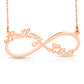 14 Karat "Anthony/Lisa" Style Infinity Nameplate