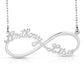 14 Karat "Anthony/Lisa" Style Infinity Nameplate