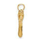 14k Angel with Trumpet Charm