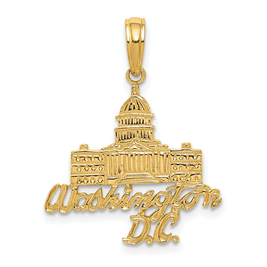 14k WASHINGTON D.C. Capitol Building Pendant