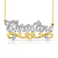 14 Karat "Christine" Style Nameplate