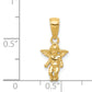 14k 3D Small Guardian Angel Pendant
