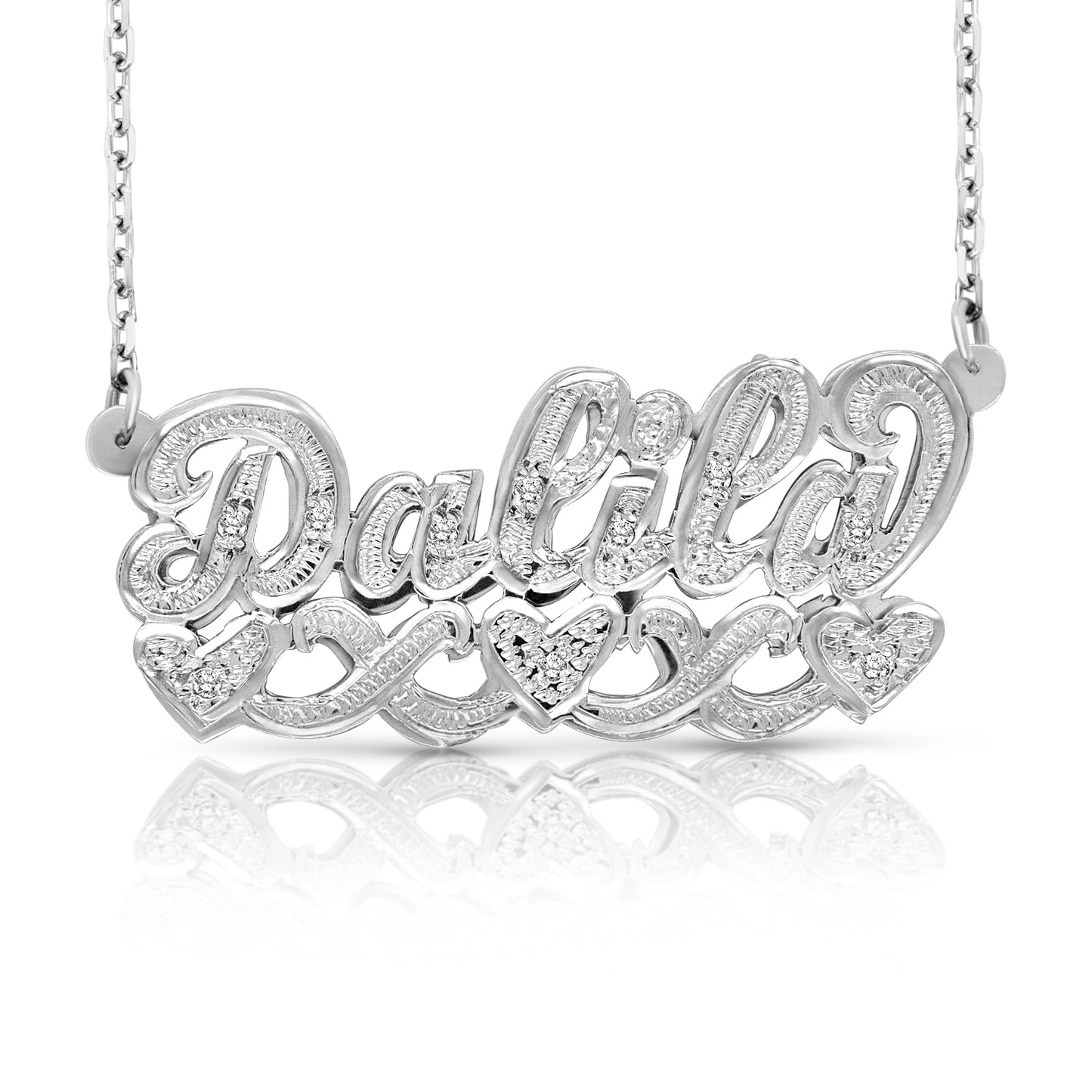 14 Karat "Dalila" Style 3D Nameplate