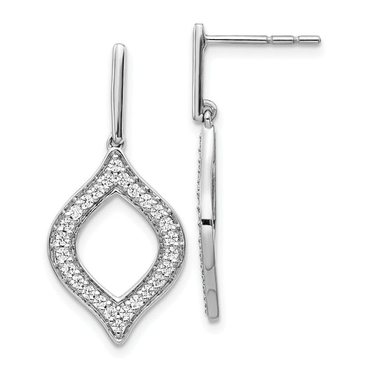 14kw Lab Grown Diamond SI1/SI2, G H I, Fancy Dangle Earrings