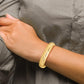 14k 9/16 Oversize Florentine Engraved Hinged Bangle Bracelet