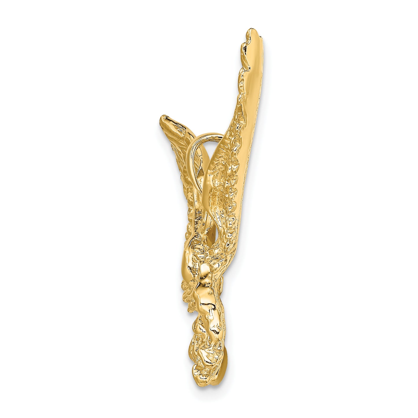 14K Eagle with Beak Touching Claws Charm