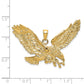 14K Eagle with Beak Touching Claws Charm