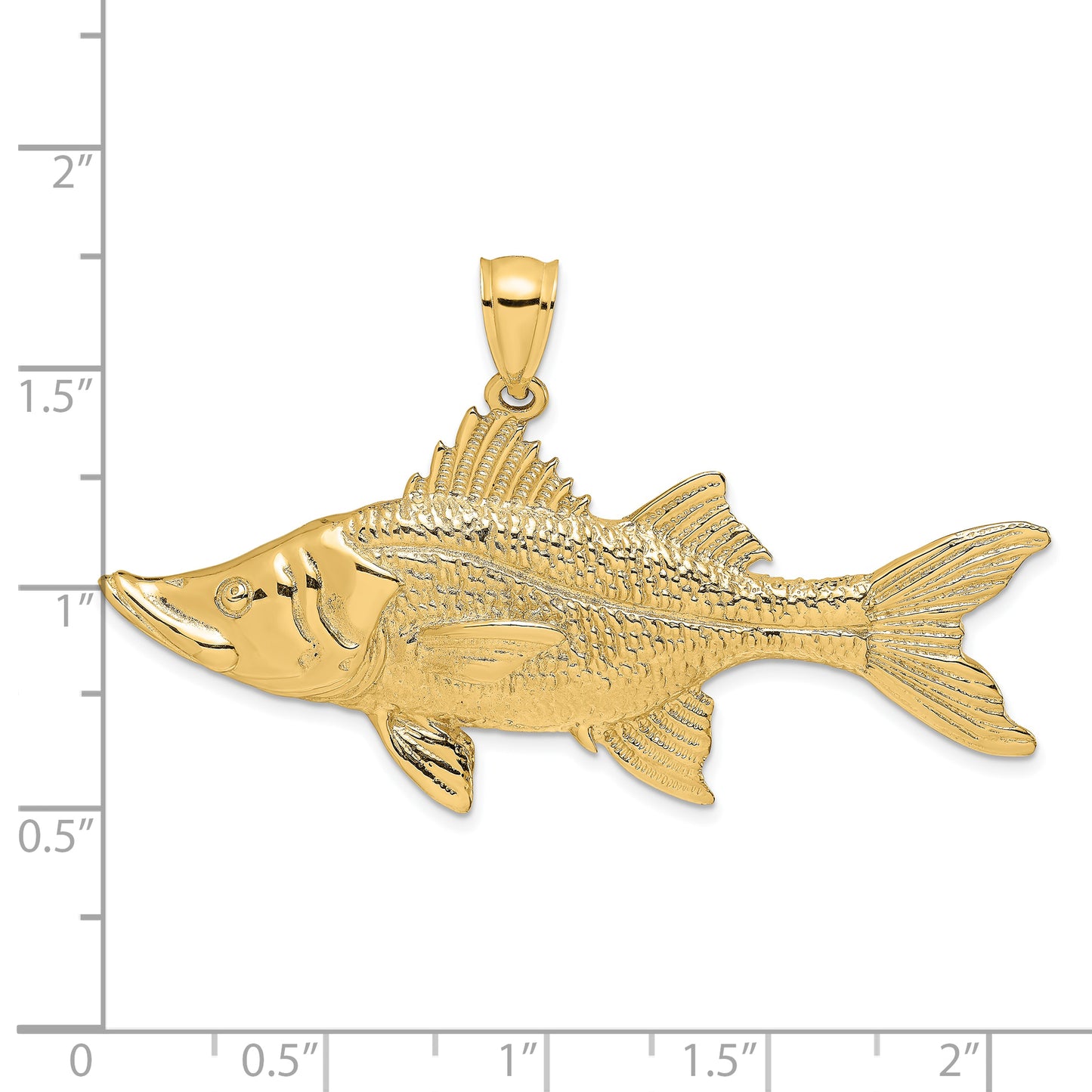 14K 3-D Tarpon Fish Charm