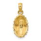 14K Textured Limpet Shell Charm