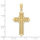 14K with Lace Border Cross Charm