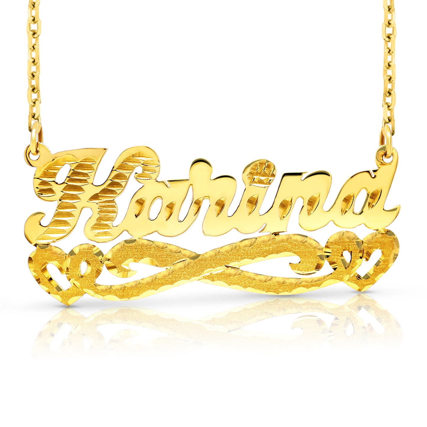 14 Karat "Karina" Style Nameplate