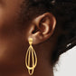 Leslie's 14k Polished and Brushed Post Dangle Earrings