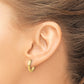 Leslie's 14K Polished Hinged Huggie Earrings