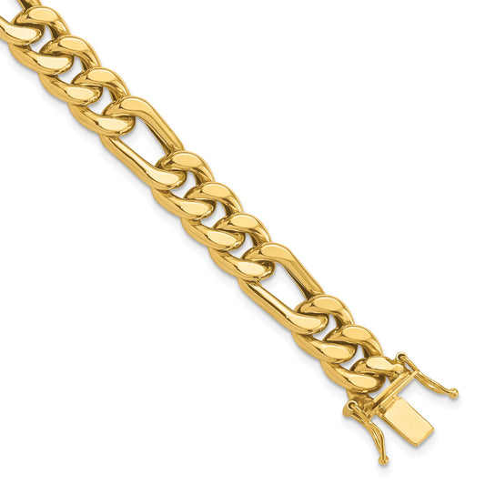 Leslie's 14K Polished Figaro Link Men's Bracelet