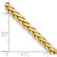 14K 8.75 inch 4.4mm Hand Polished Flat-Edged Woven Link with Lobster Clasp Bracelet
