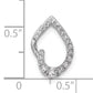 14k White Gold Diamond Pendant