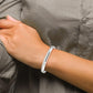 Sterling Silver 7mm Solid Polished Plain Slip-On Bangle Bracelet