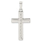 Sterling Silver Diamond-cut Latin Cross Pendant