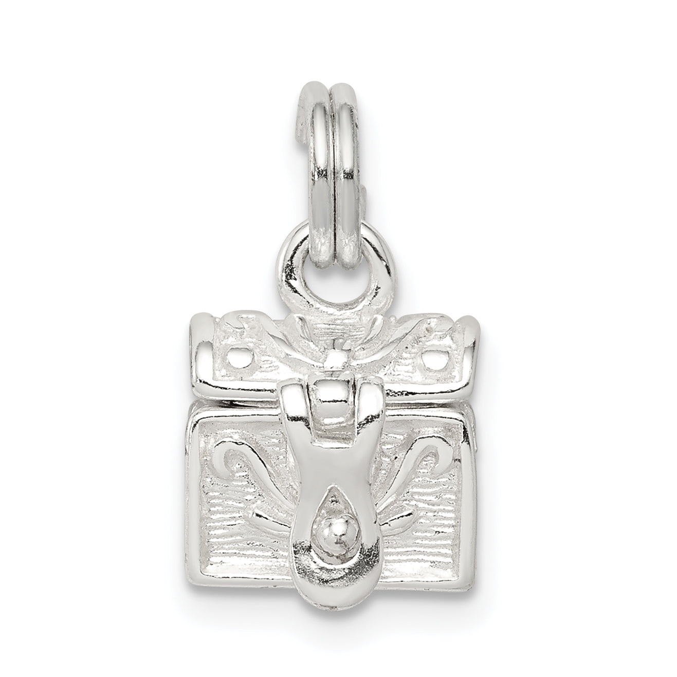Sterling Silver Cross Prayer Box Charm