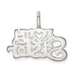 Sterling Silver I (heart) my Sister Pendant