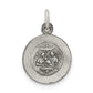 Sterling Silver Antiqued Baptismal Medal