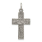Sterling Silver Antiqued Cross Charm