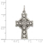 Sterling Silver Antiqued Irish Cross Pendant
