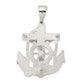 Sterling Silver Polished Mariner Crucifix Pendant