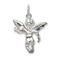Sterling Silver Polished Full Angel Figure 3-D Pendant