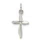 Sterling Silver Antiqued Passion Cross Charm