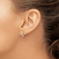 Sterling Silver Polished 1.5x10mm Endless Tube Hoop Earrings