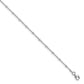 Leslie's Sterling Silver Rhodium-plat Polished Beaded with 1in ext. Anklet