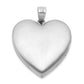 Sterling Silver Rh-plated Filigree Always In My Heart 24mm Heart Locket