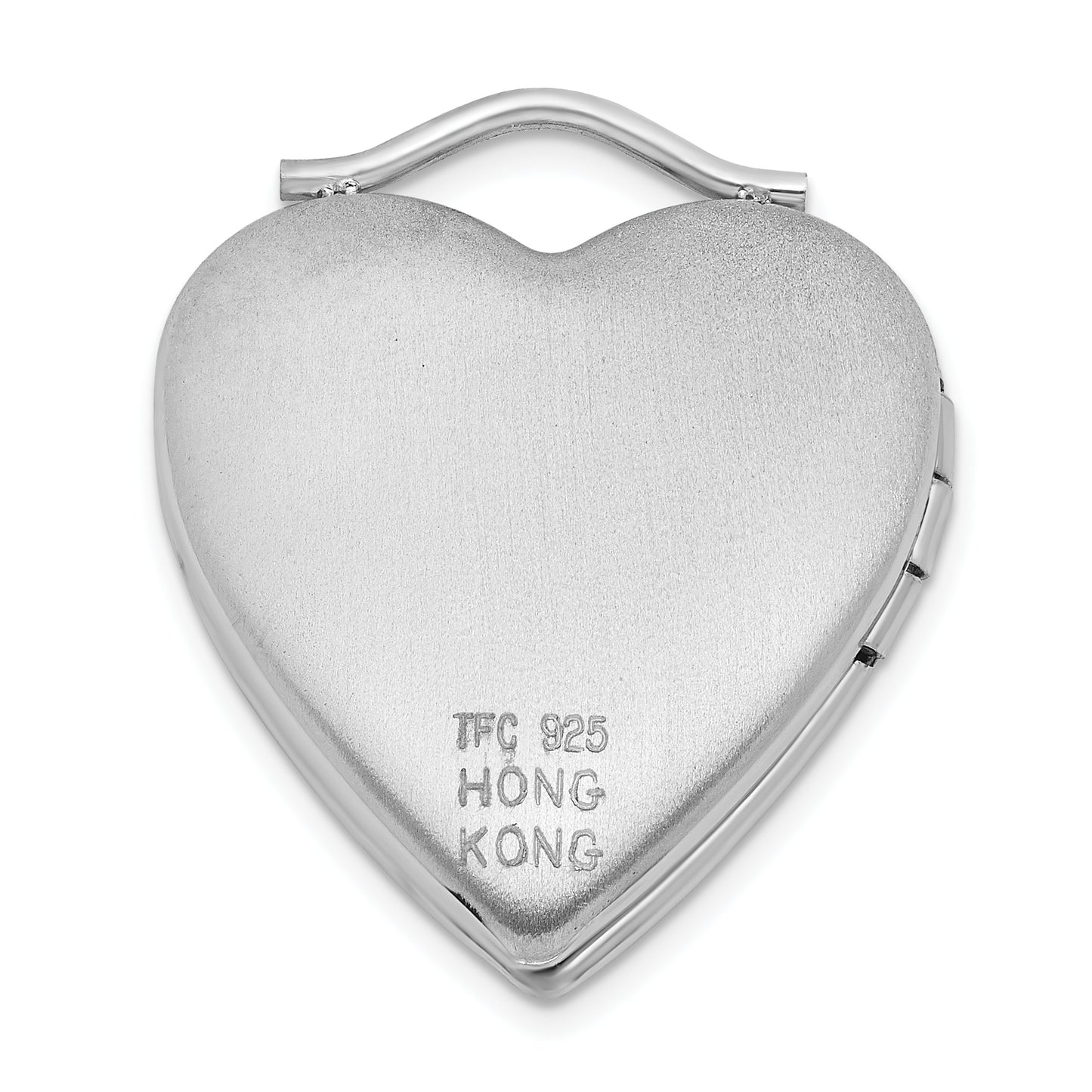 Sterling Silver and Gold-Plated Polished 20mm Lock Heart Locket