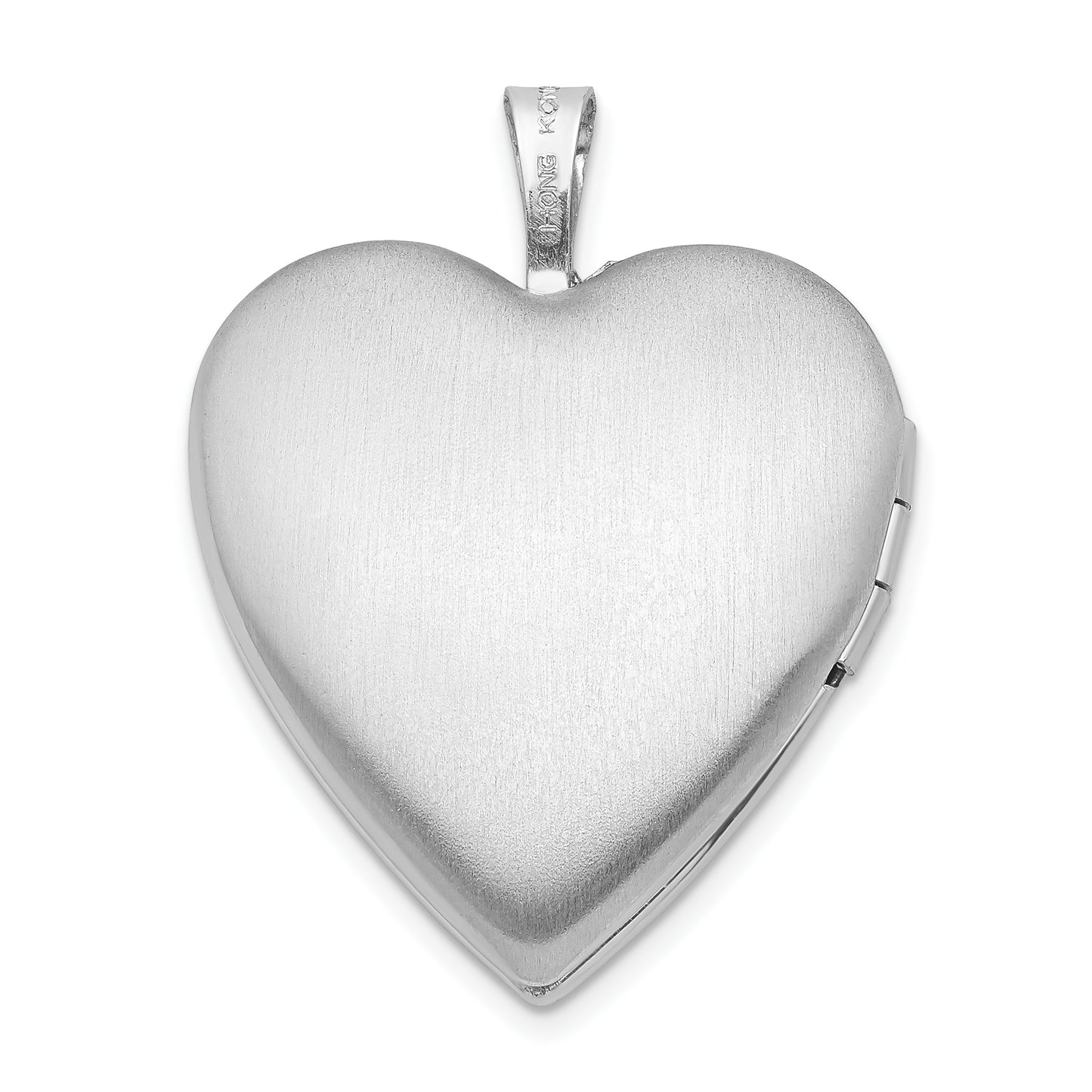 Sterling Silver 20mm Diamond Trinity Heart Locket