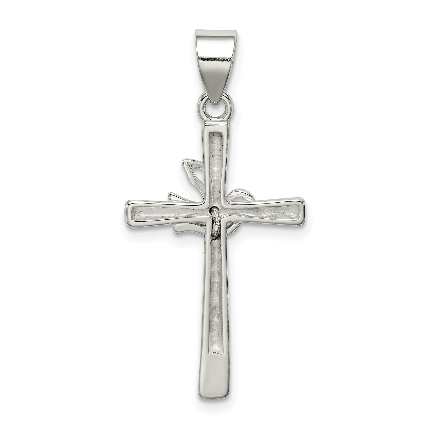 Sterling Silver Dove Cross Pendant