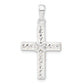Sterling Silver Stellux Crystal and White Cross Pendant