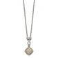 Shey Couture Sterling Silver with 14K Accent 17 Inch Antiqued Diamond Necklace