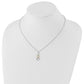 White Ice Sterling Silver Rhodium-plated Gold-tone 18 Inch Diamond Necklace with 2 Inch Extender