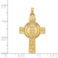 14k Cross with Air Force Insignia Pendant