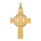 14k Cross with Air Force Insignia Pendant