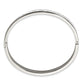Stainless Steel Polished White Enamel ALWAYS IN MY HEART 6mm Bangle