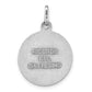 Sterling Silver Antiqued Baptism Medal