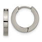 Chisel Titanium Polished 2.5mm Huggie Hoop Earrings