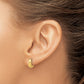 14K Polished Hinged Huggie Hoop Earrings