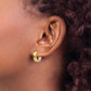 14k Two-tone Textured Hinged Hoop Earrings