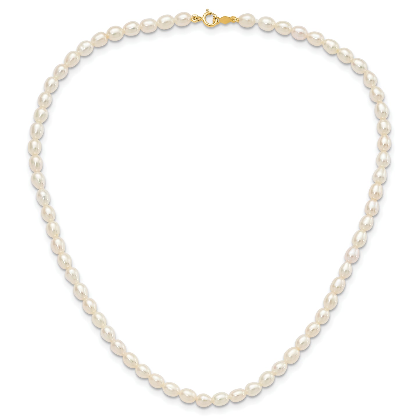 14k White FW Cultured Pearl 14 in. Necklace, 5 in. Bracelet and Earring Set